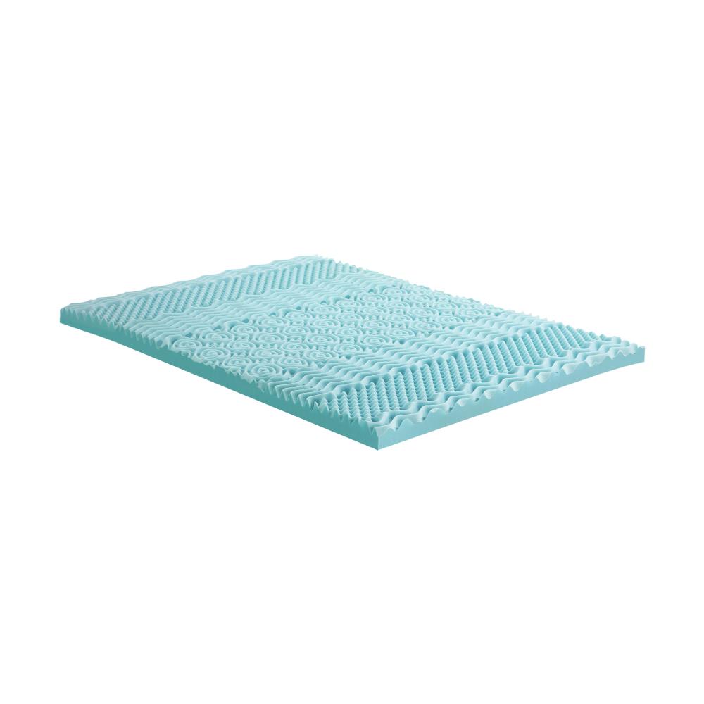 Bedra King Single 8CM Memory Foam Mattress Topper Cool Gel Bed Bamboo Cover 7-Zone-Memory Foam Mattress Topper-PEROZ Accessories