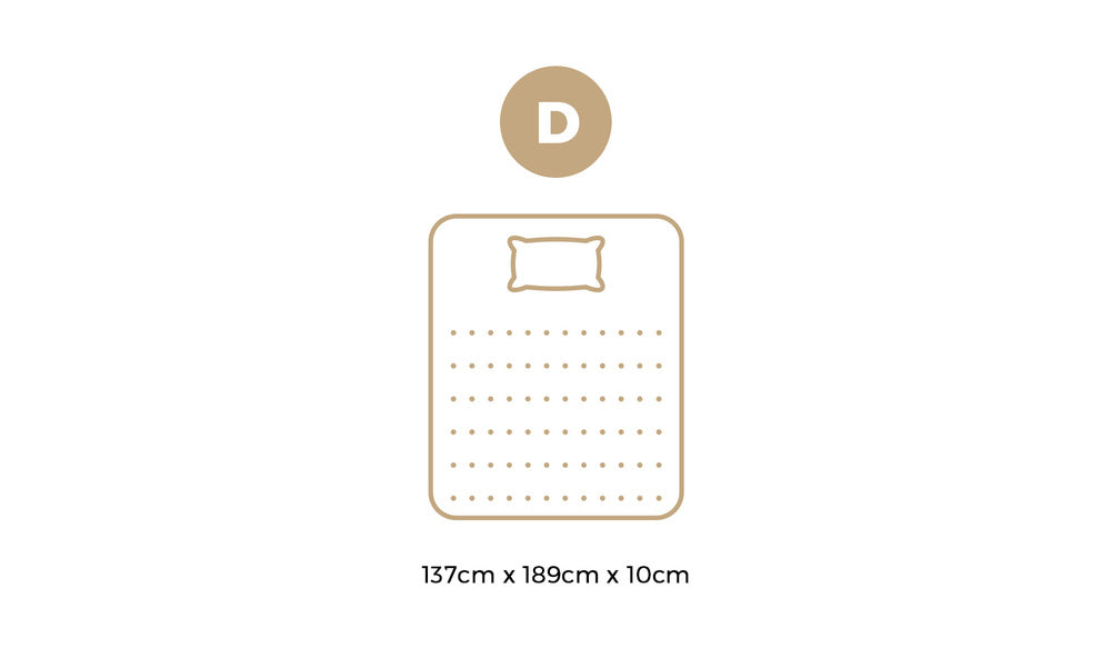 Bedra Memory Foam Mattress Topper Reversible Cool Gel 10cm Double-Mattress Toppers-PEROZ Accessories