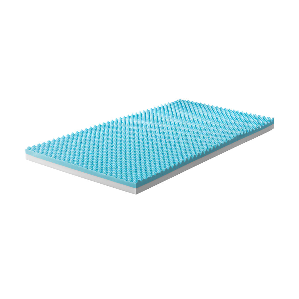 Bedra Memory Foam Mattress Topper Reversible Cool Gel 10cm King Single-Mattress Toppers-PEROZ Accessories