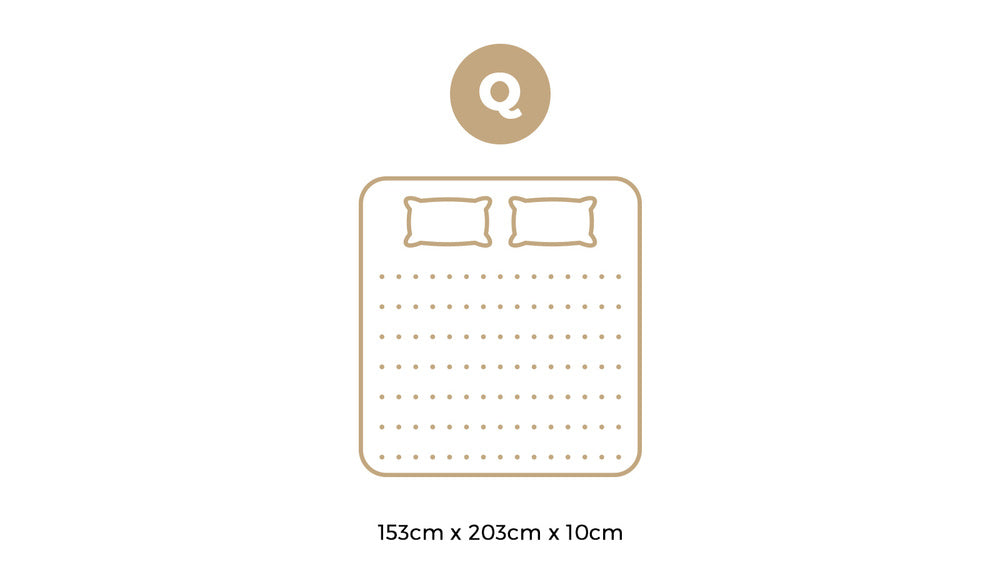 Bedra Memory Foam Mattress Topper Reversible Cool Gel 10cm Queen-Mattress Toppers-PEROZ Accessories