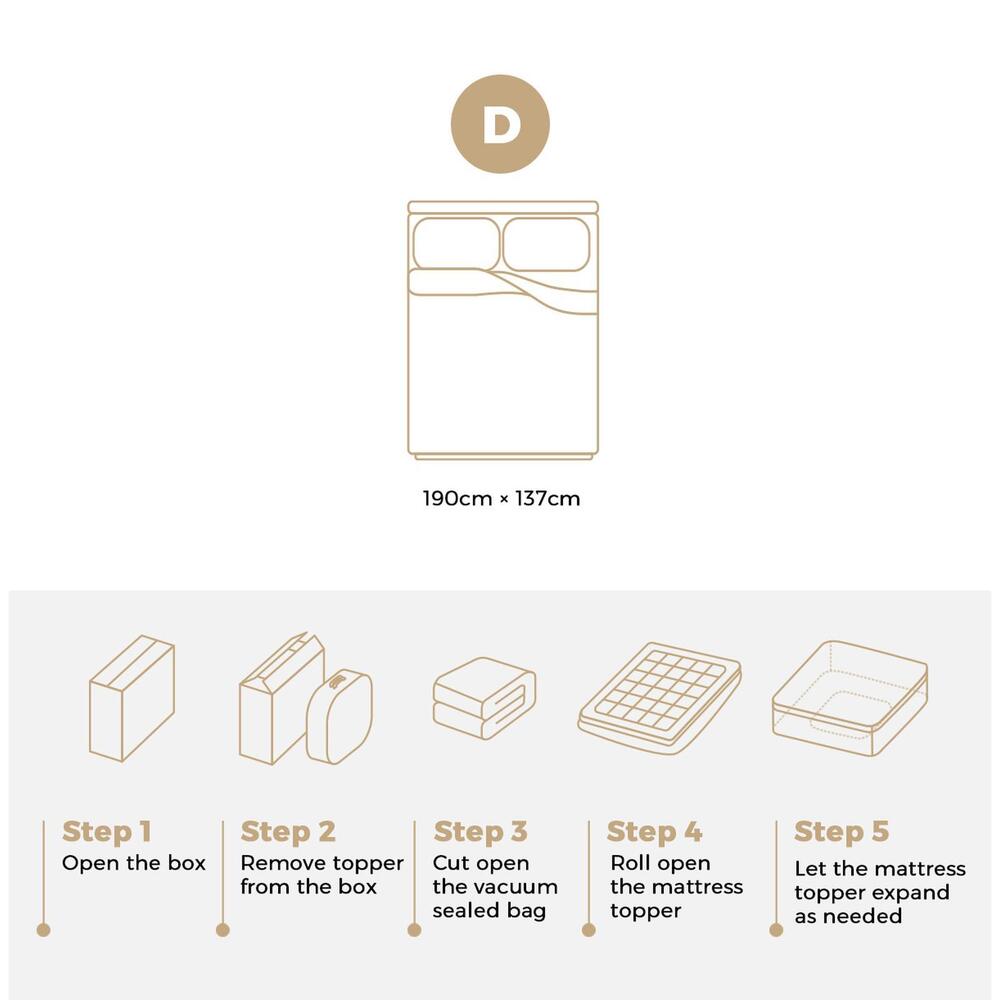 BEDRA BEDDING Double Mattress Topper Pillow Top Mattress Topper 1000GSM Microfiber Mattress Protector Cover-Pillow Top Mattress Topper-PEROZ Accessories