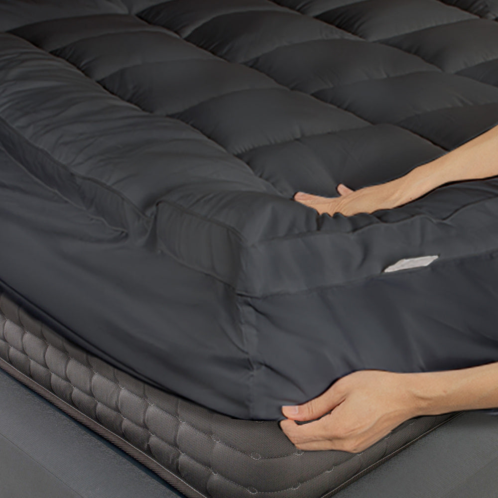 BEDRA BEDDING Double Mattress Topper Pillow Top Mattress Topper 1000GSM Microfiber Mattress Protector Cover-Pillow Top Mattress Topper-PEROZ Accessories