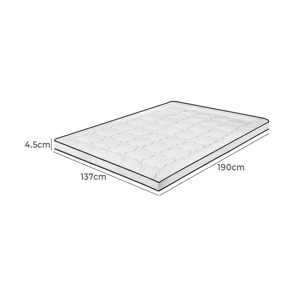 BEDRA BEDDING 4.5cm Double Mattress Topper Pillowtop Mattress Topper 700GSM-Pillow Top Mattress Topper-PEROZ Accessories