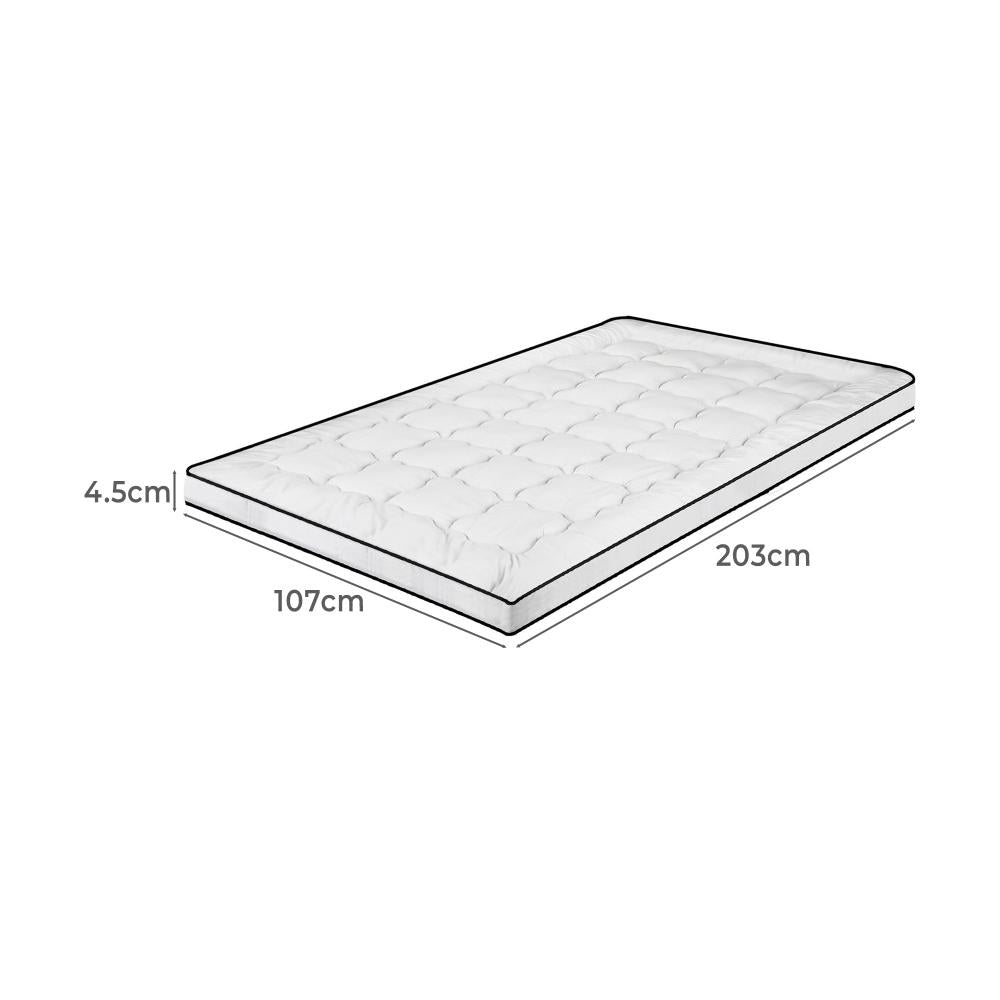 BEDRA BEDDING 4.5cm King Single Mattress Topper Pillowtop Mattress Topper 700GSM Mattress Protector Cover-Pillow Top Mattress Topper-PEROZ Accessories