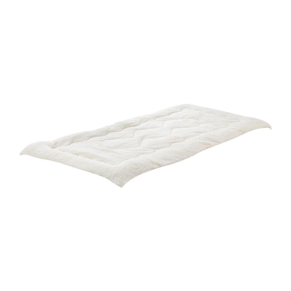 Bedra Fleece Mattress Topper Reversible Pillowtop King Single-Pillow Top Mattress Toppers-PEROZ Accessories