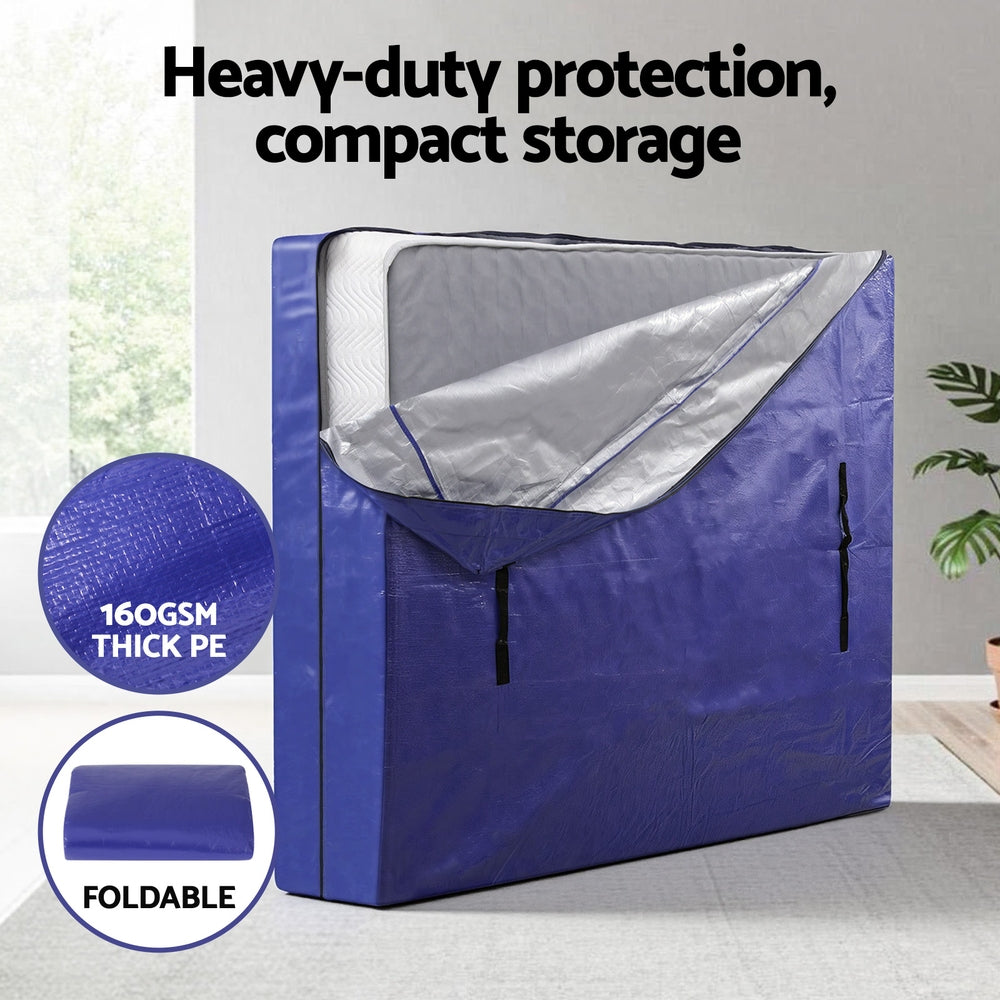 Atirss Mattress Bag Easy Moving Waterproof Storage Dust Cover Protector Queen-Home & Garden > Bedding > Mattress Protectors-PEROZ Accessories