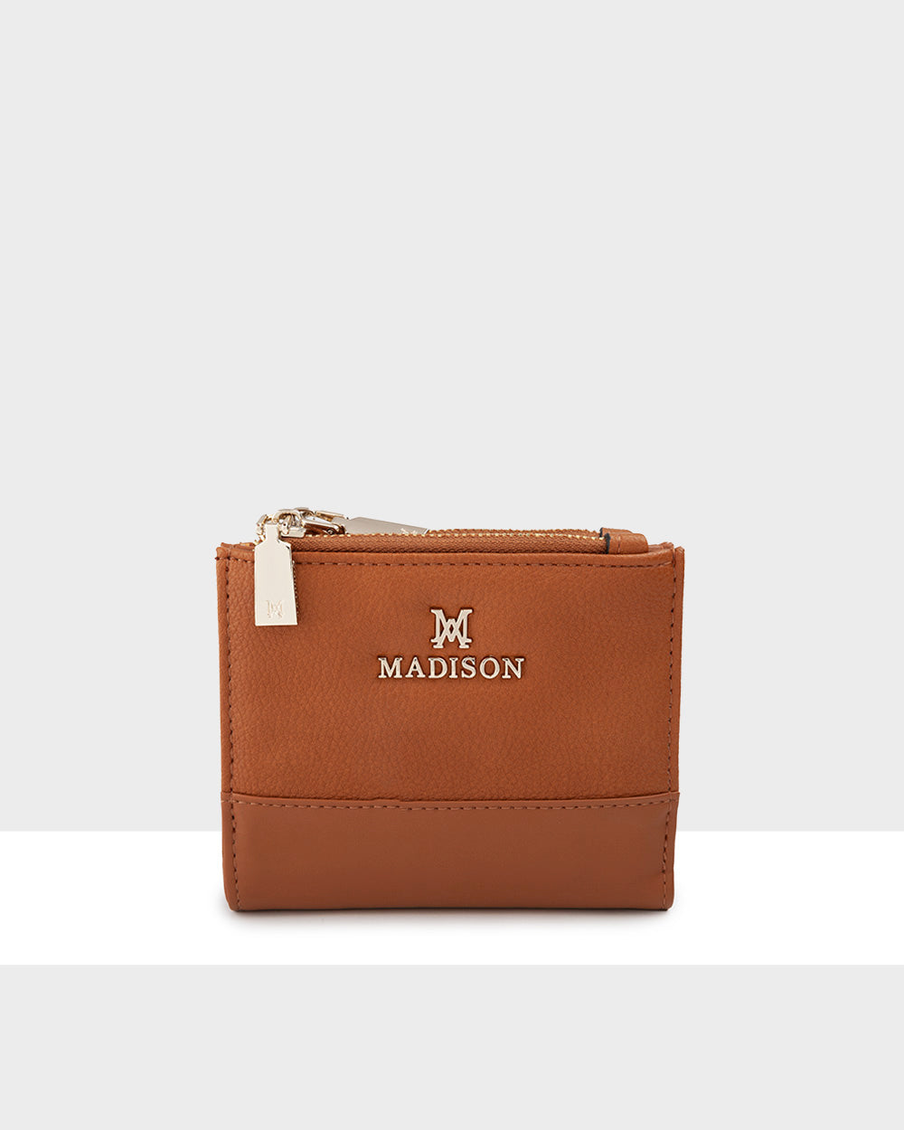 Arabella Small Double Zip Pocket Wallet-Wallets-PEROZ Accessories