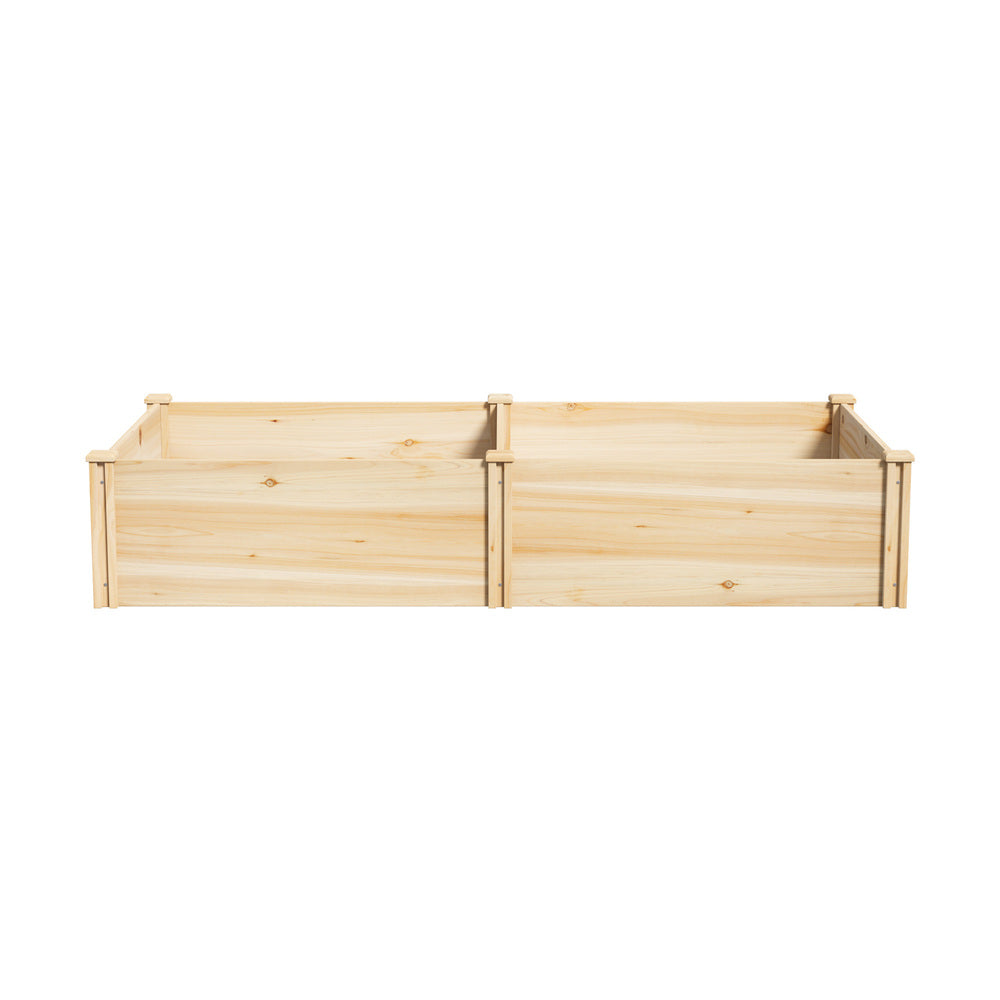 Livsip Garden Bed 160x80x30cm Raised Wooden Planter-Garden Bed-PEROZ Accessories