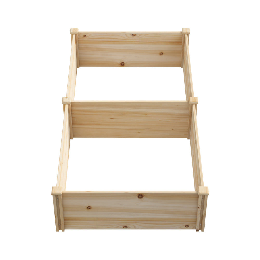 Livsip Garden Bed 160x80x30cm Raised Wooden Planter-Garden Bed-PEROZ Accessories
