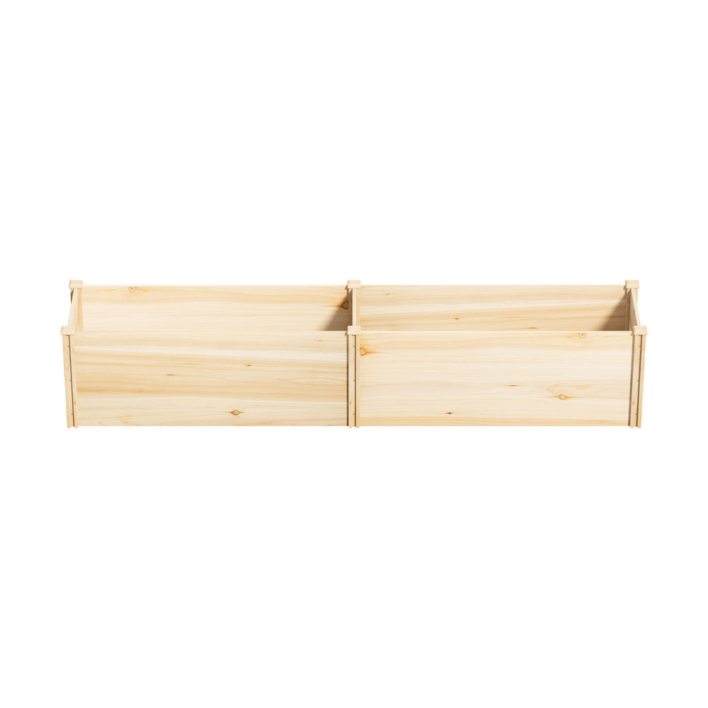 Livsip Garden Bed 240x45x45cm Raised Wooden Planter-Garden Bed-PEROZ Accessories