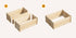 Livsip Garden Bed 240x45x45cm Raised Wooden Planter-Garden Bed-PEROZ Accessories