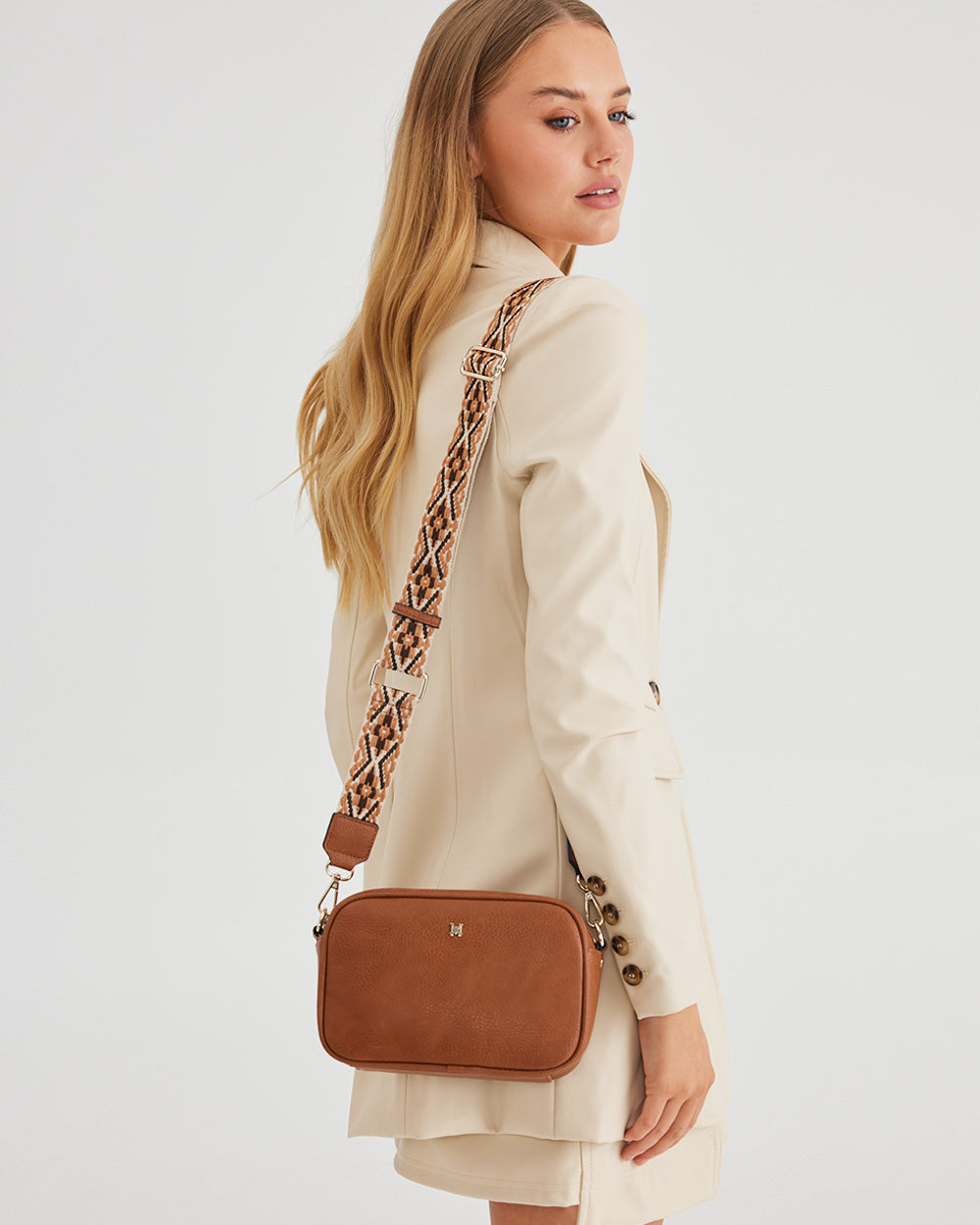 Monica Crossbody Bag & 3 Straps - One Bag 3 Ways-Handbags-PEROZ Accessories