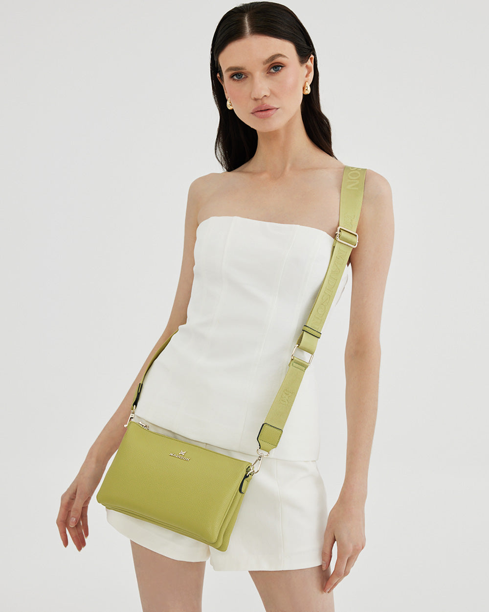 Avery 3 Compartment Crossbody Bag-Handbags-PEROZ Accessories