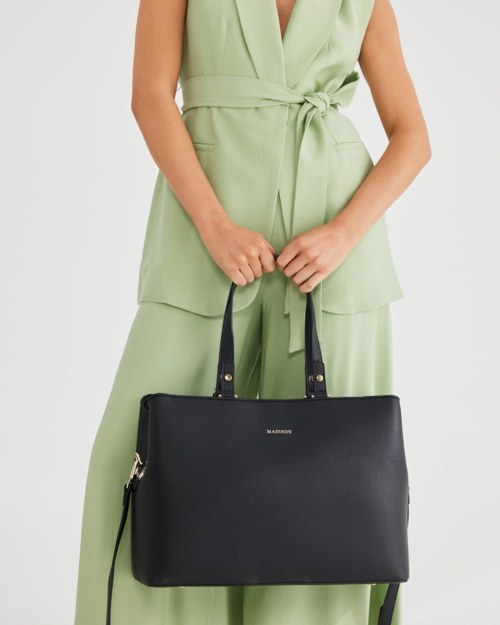Kate Laptop Tote Work Bag With Crossbody Strap-Tote Bags-PEROZ Accessories