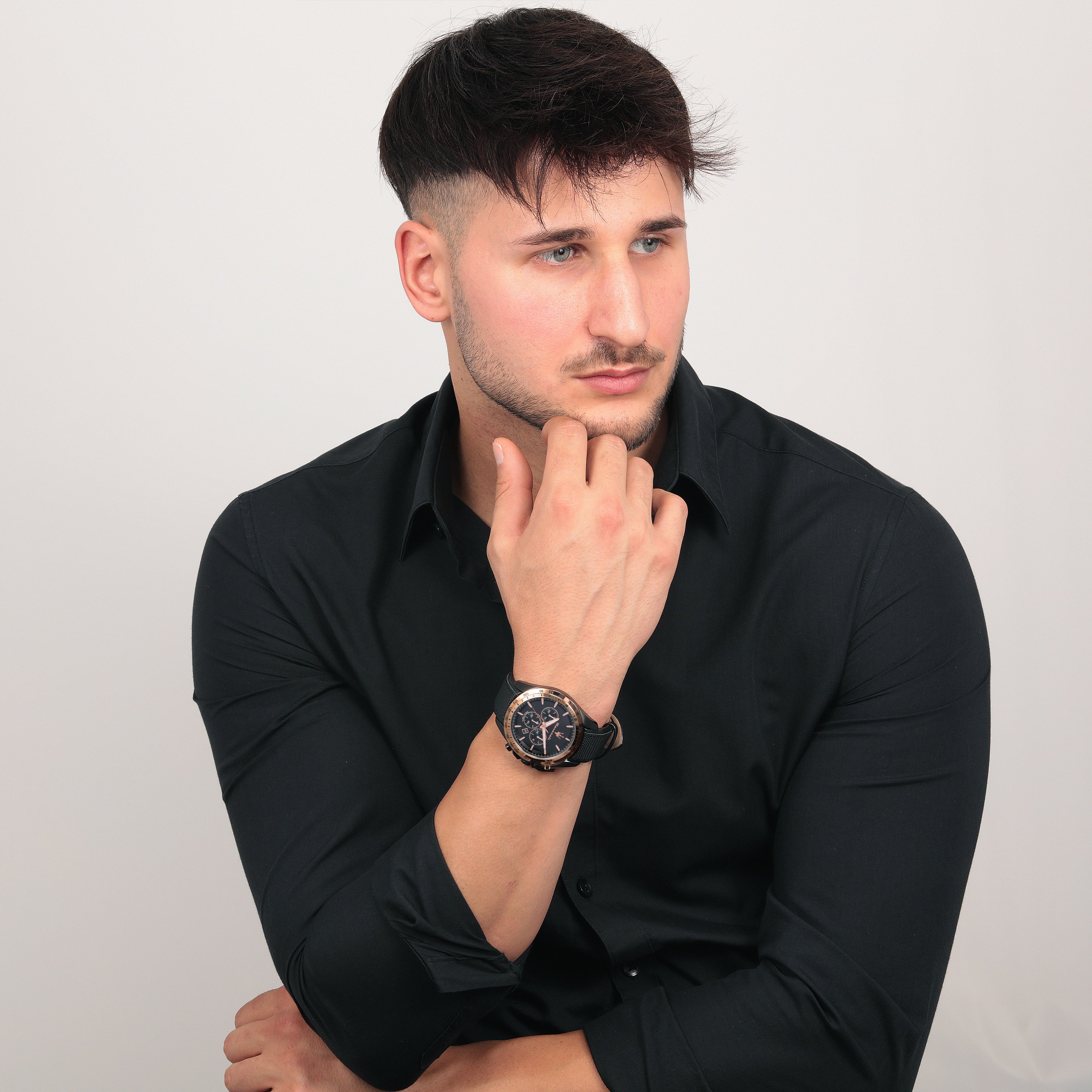 Maserati Epoca 42mm Black Chronograph-PEROZ Accessories