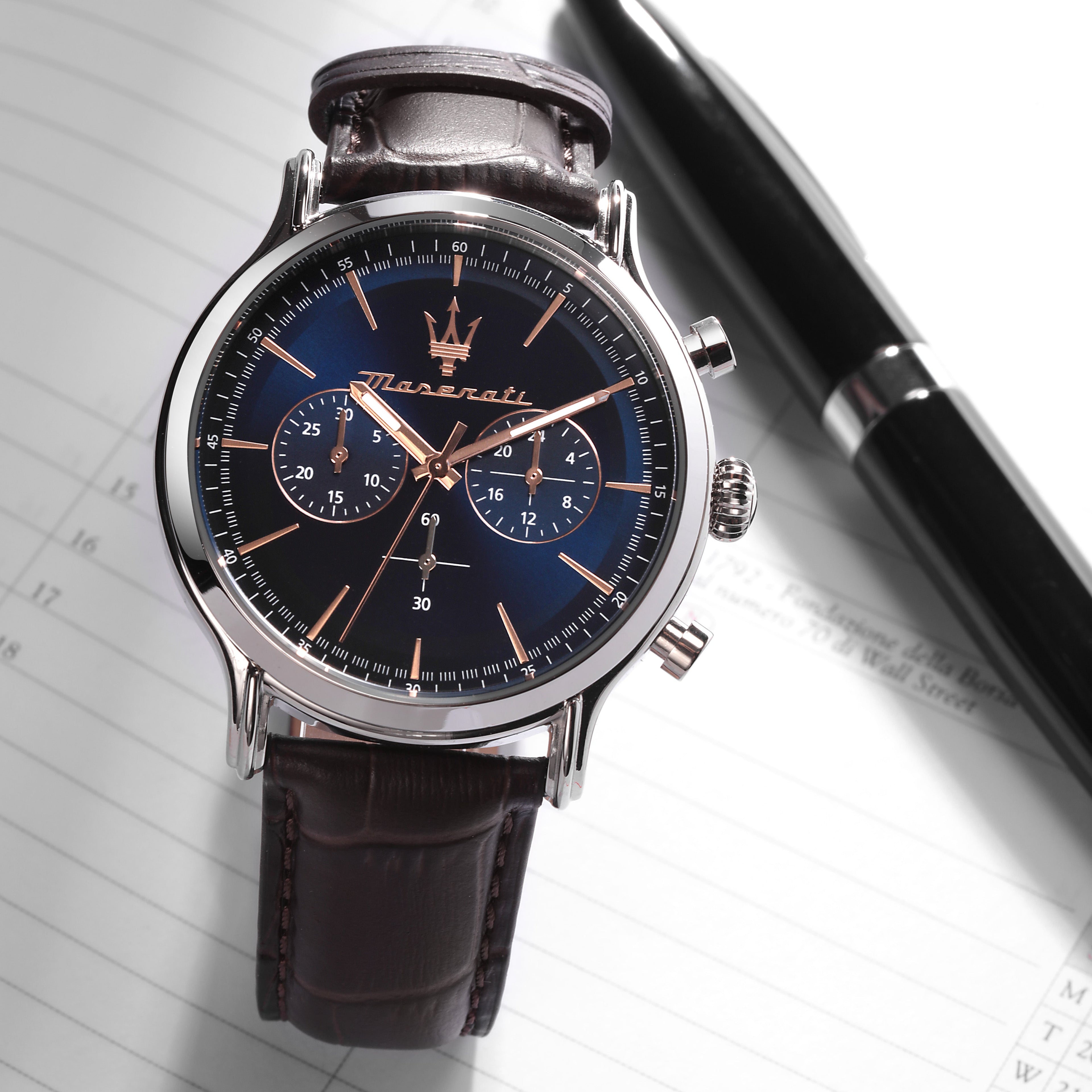Maserati Epoca Blue Dial 42mm Chronograph-PEROZ Accessories