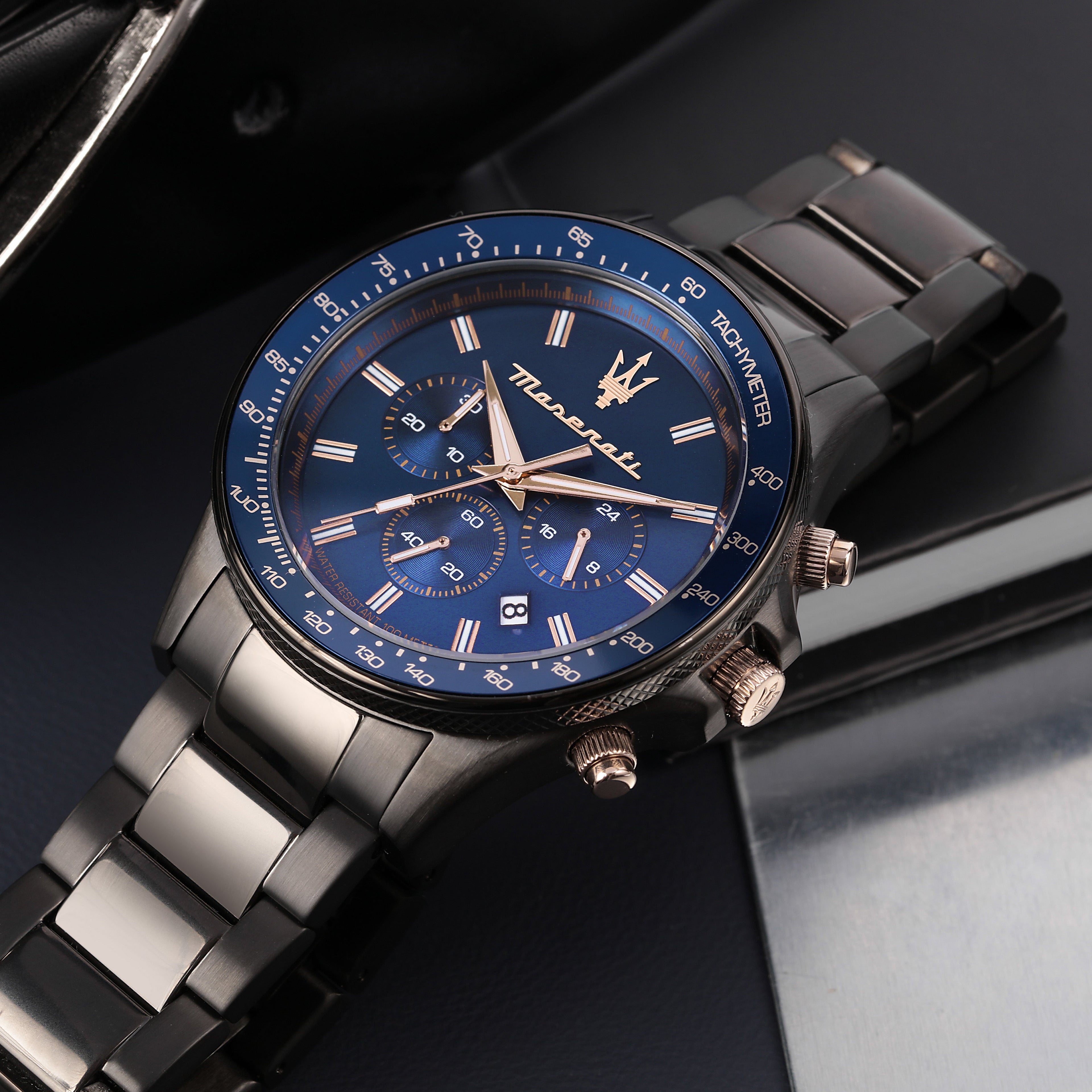 Maserati Sfida Grey 44mm Chronograph Watch-PEROZ Accessories