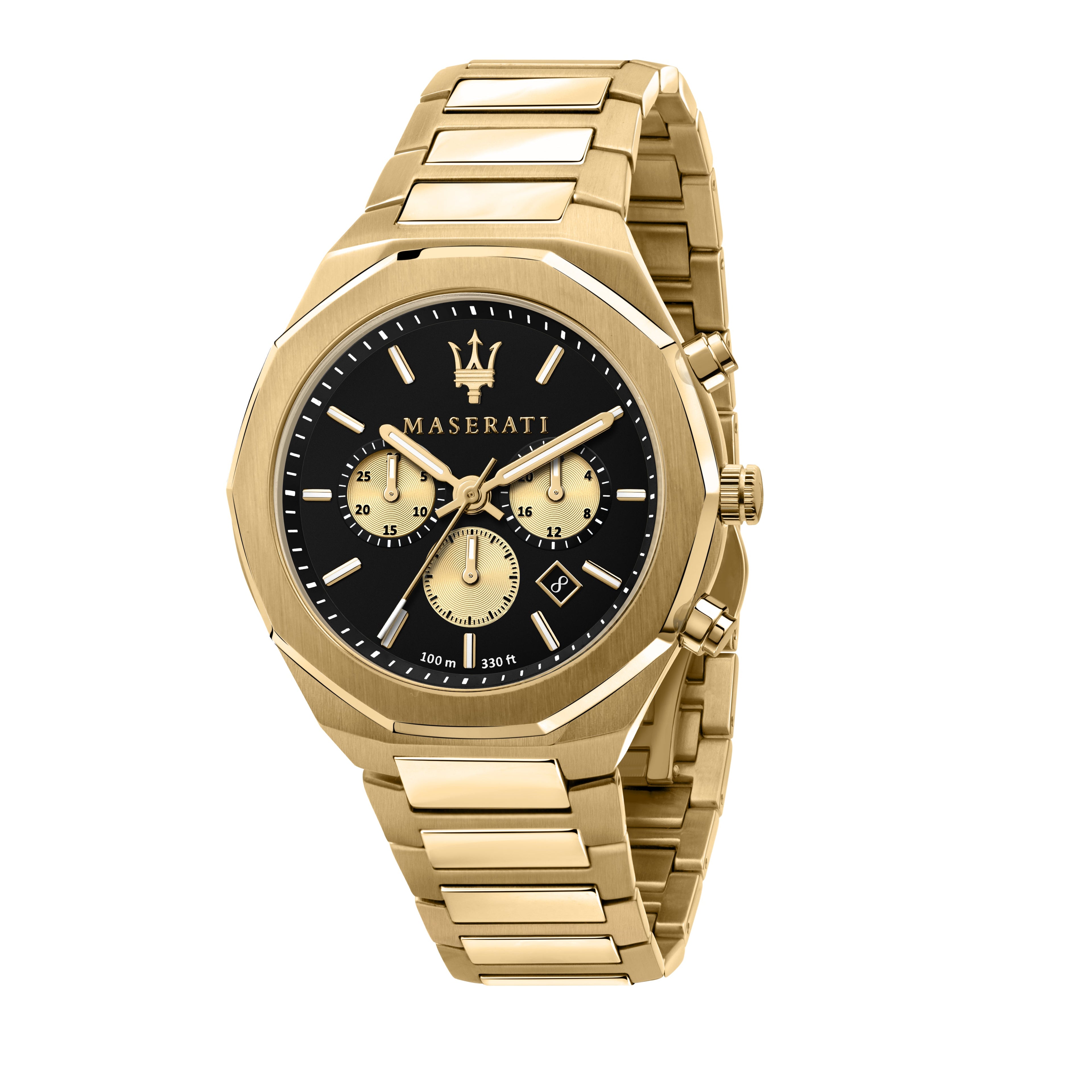 Maserati Stile Gold Chronograph Watch-PEROZ Accessories