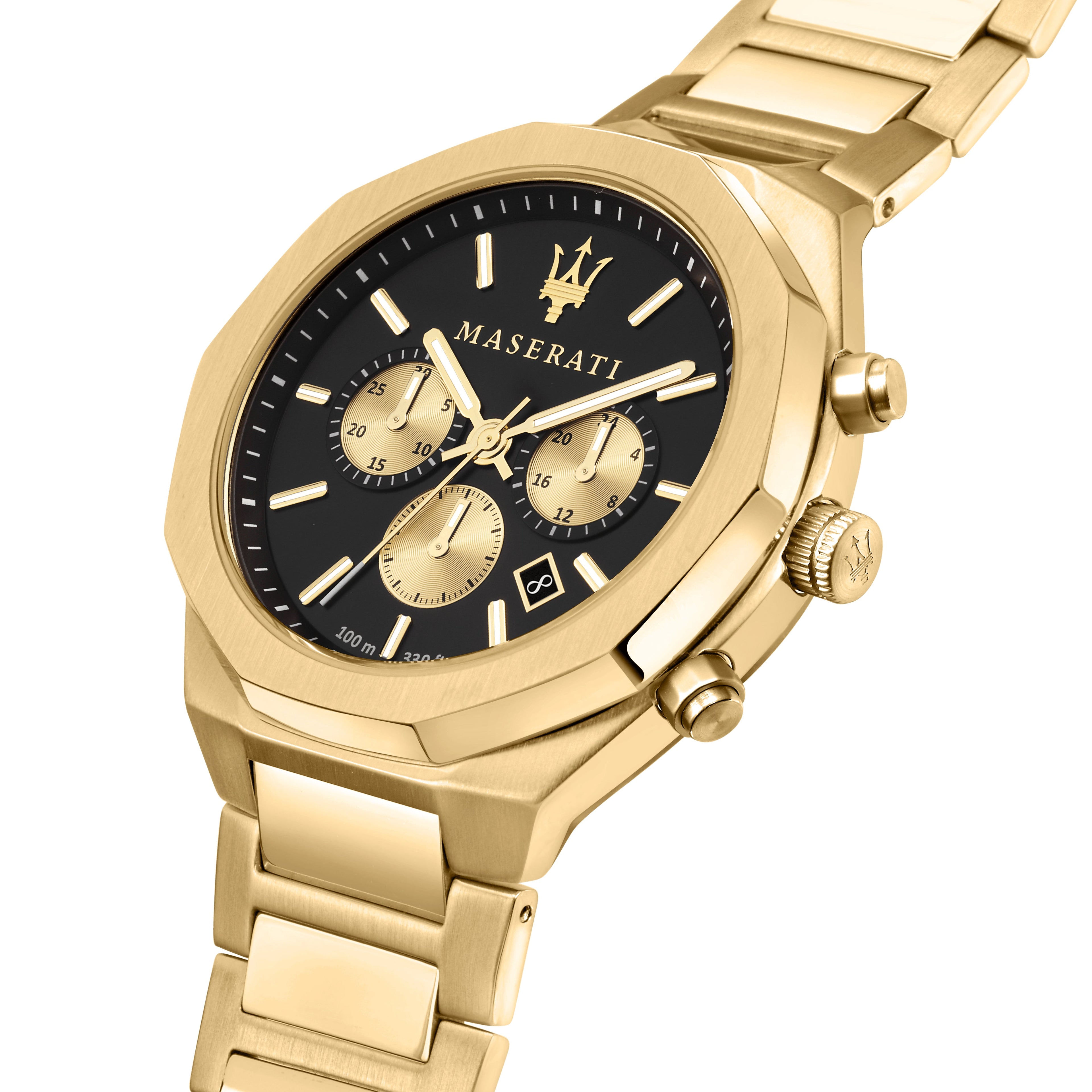 Maserati Stile Gold Chronograph Watch-PEROZ Accessories