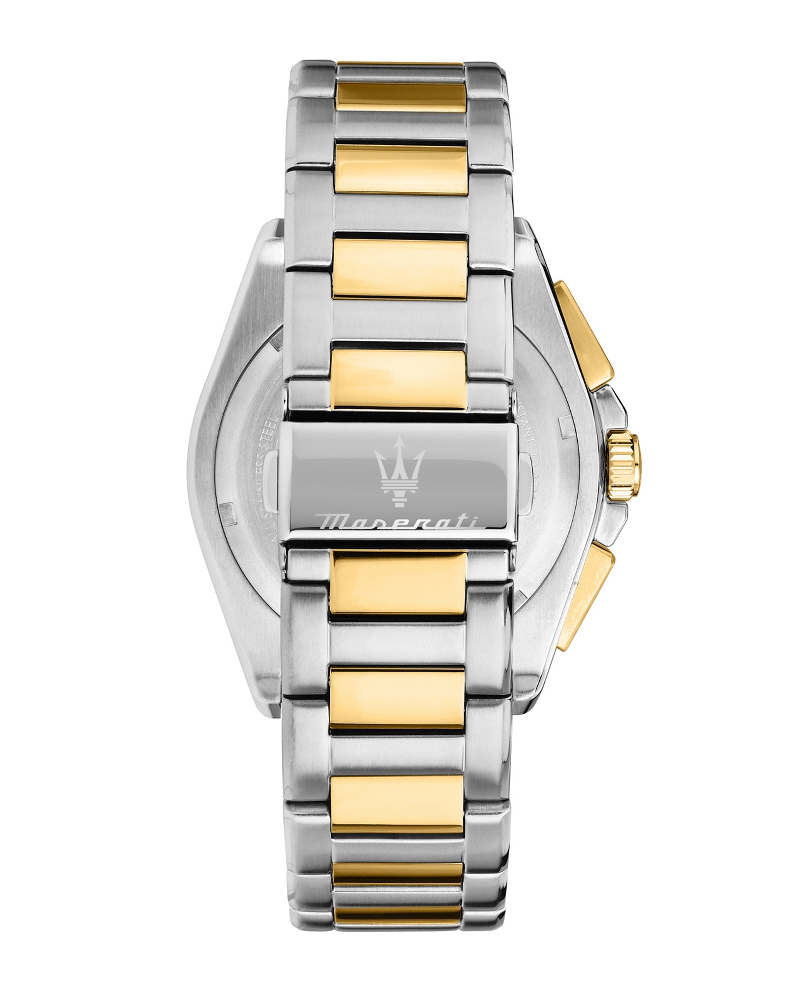 Maserati Velocita 43mm Chrono Black Dial Two Tone Stainless Steel Strap Watch-PEROZ Accessories