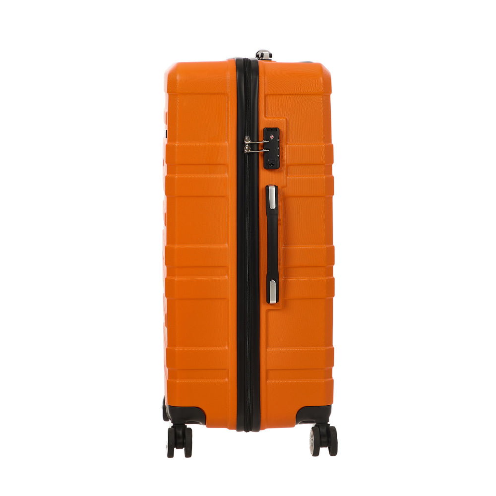 Mazam 28" Luggage Suitcase Trolley Set TSA Lock Hard Case Orange-Luggage Sets-PEROZ Accessories