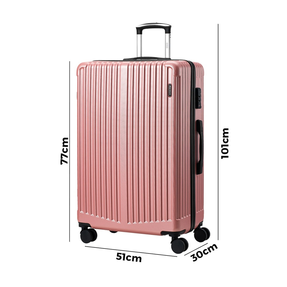Mazam 28" Luggage Suitcase Trolley Set Travel TSA Lock ABS Case Pink-Luggage Setss-PEROZ Accessories