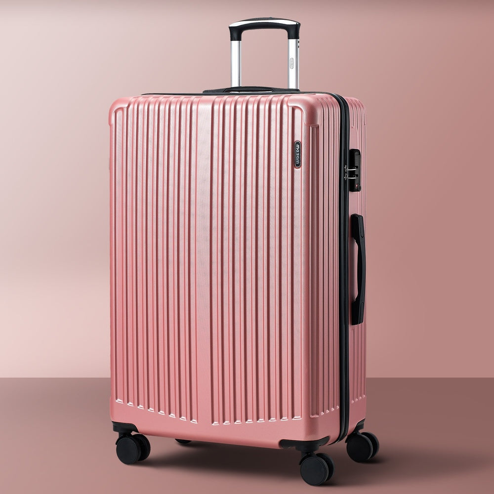 Mazam 28" Luggage Suitcase Trolley Set Travel TSA Lock ABS Case Pink-Luggage Setss-PEROZ Accessories