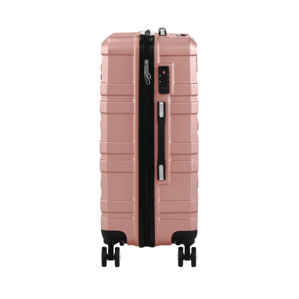 Mazam 28" Luggage Suitcase Trolley Set Travel TSA Lock Pink-Luggage Sets-PEROZ Accessories
