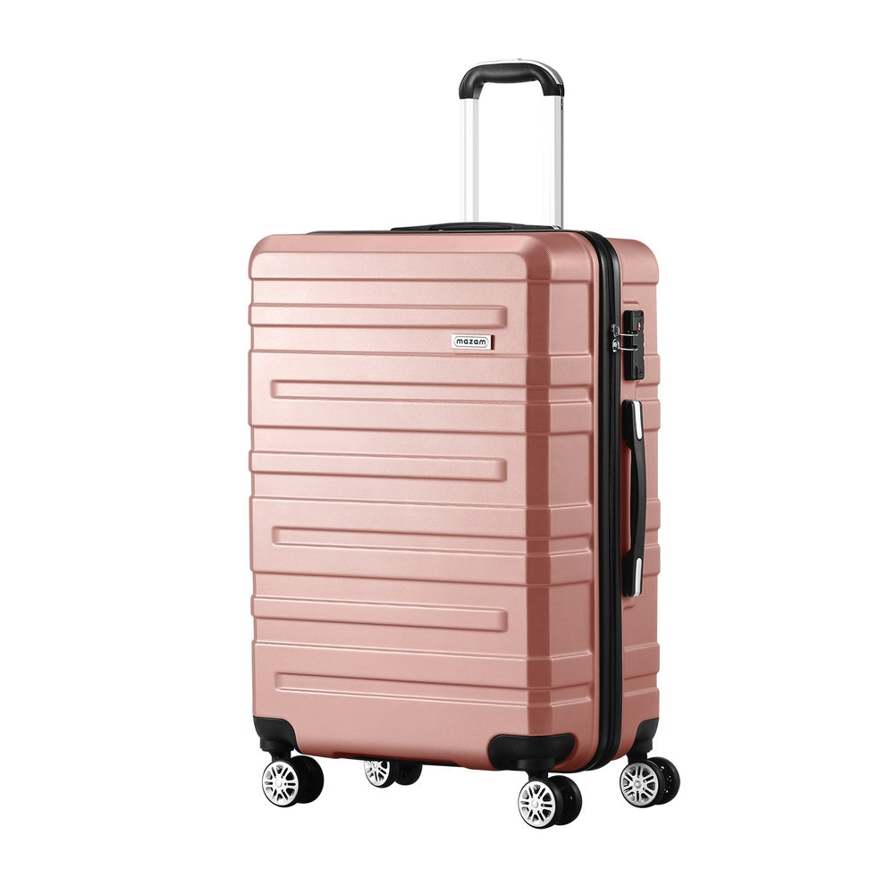 Mazam 28" Luggage Suitcase Trolley Set Travel TSA Lock Pink-Luggage Sets-PEROZ Accessories