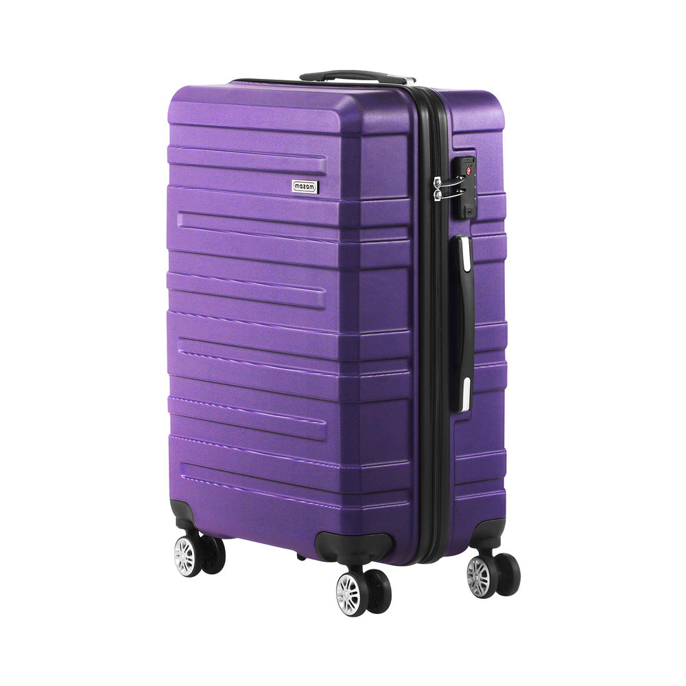 Mazam 28" Luggage Suitcase Trolley Set Travel TSA Lock Purple-Luggage Sets-PEROZ Accessories