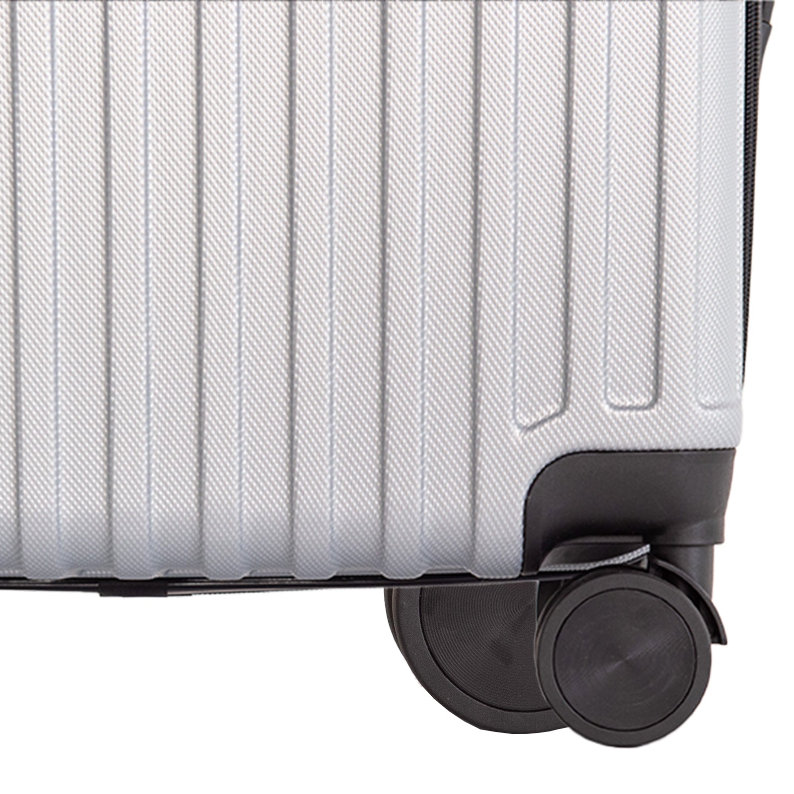 Milano Decor 3 Piece Luggage Set Travel Hard Case 20" 24" 28" Hard Case Durable - Silver-Home & Garden > Travel > Suitcases-PEROZ Accessories