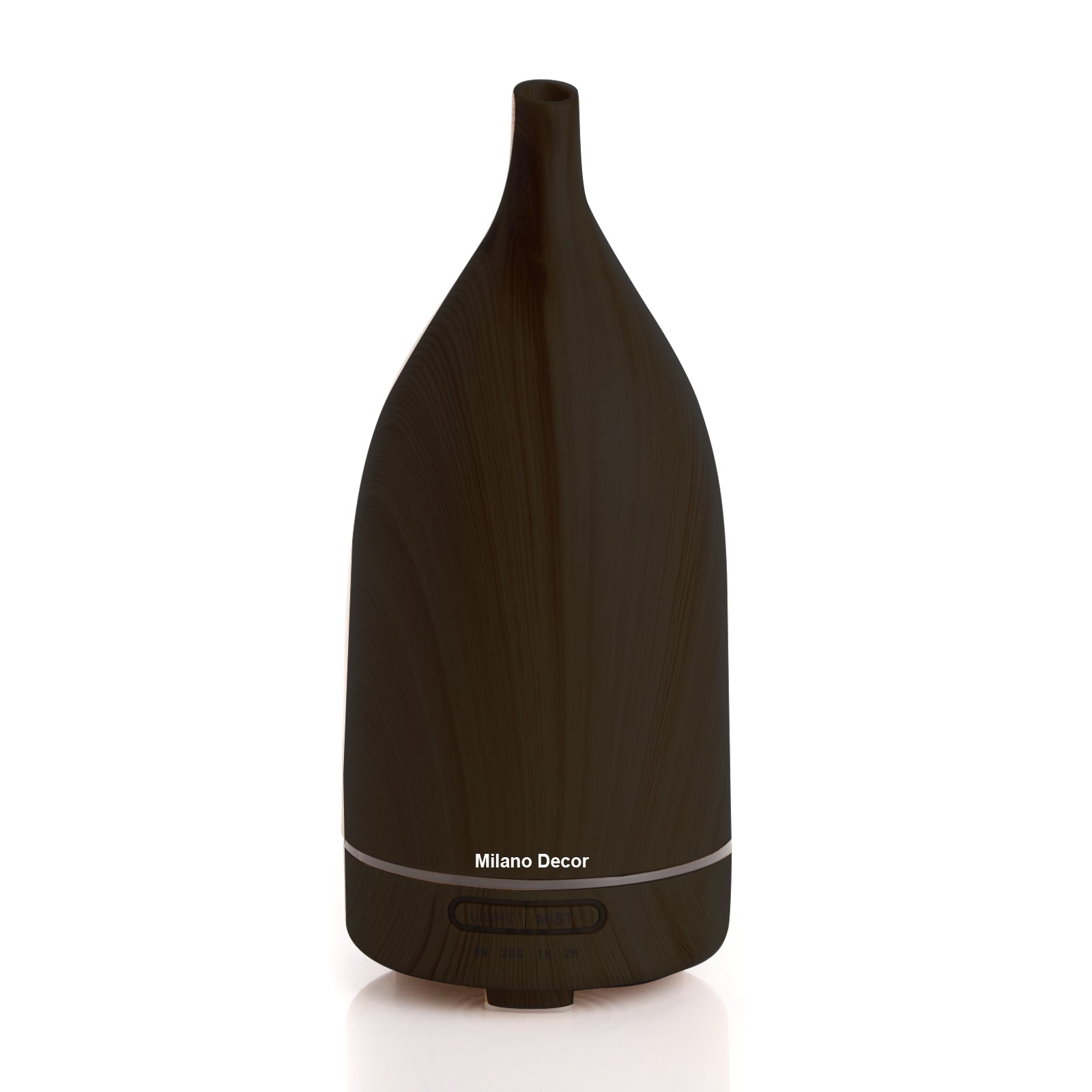 Milano Decor Aroma Diffuser 100ml Ultrasonic Humidifier Purifier And 3 Pack Oils - Dark Wood-Appliances > Aroma Diffusers & Humidifiers > Aroma Diffusers-PEROZ Accessories
