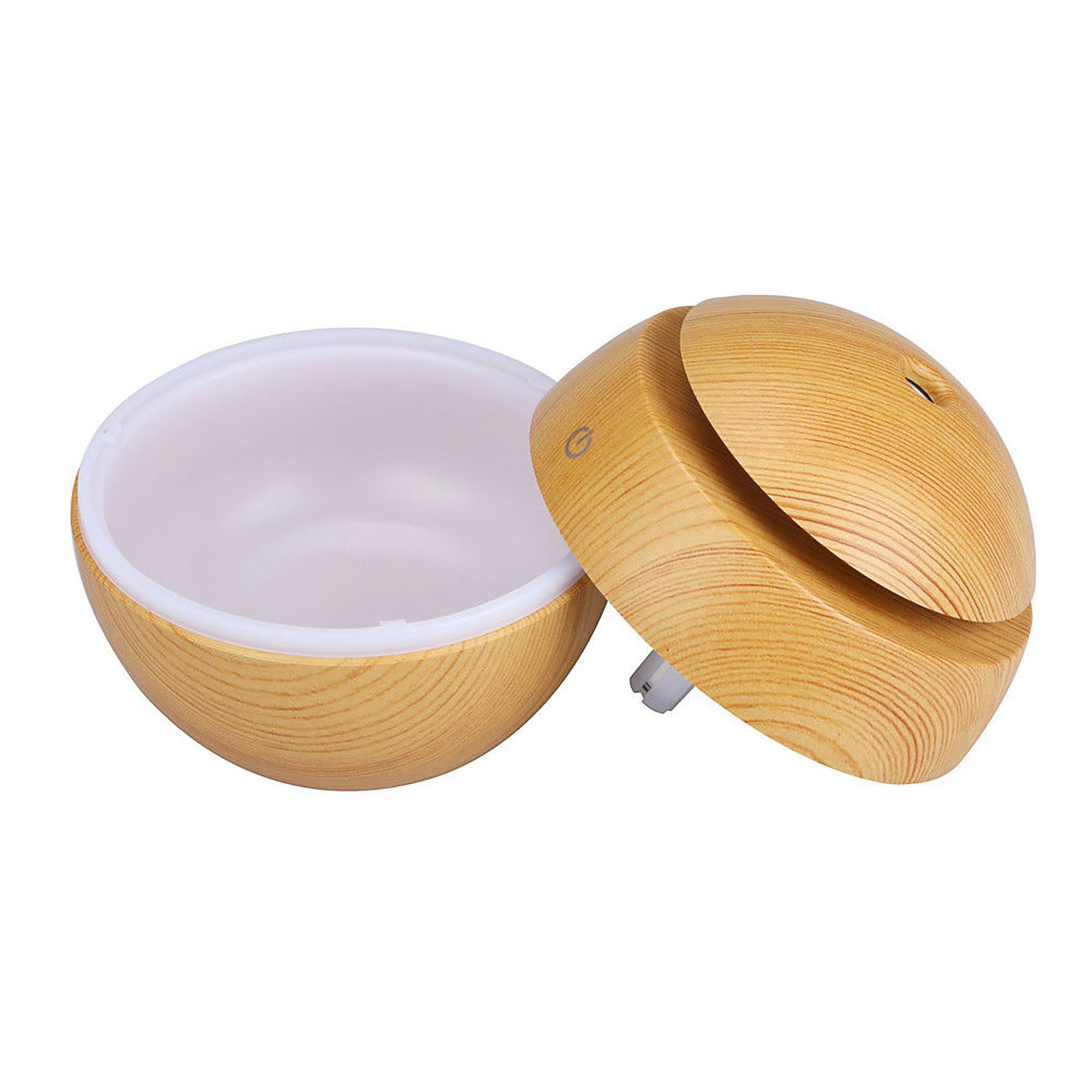 Milano Ultrasonic USB Diffuser with 10 Aroma Oils Humidifier LED Light 130ml - Light Wood-Appliances > Aroma Diffusers & Humidifiers > Aroma Diffusers-PEROZ Accessories