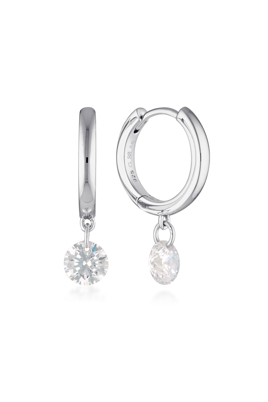 MIRAGE ALICE DROPLET EARRINGS SILVER-PEROZ Accessories