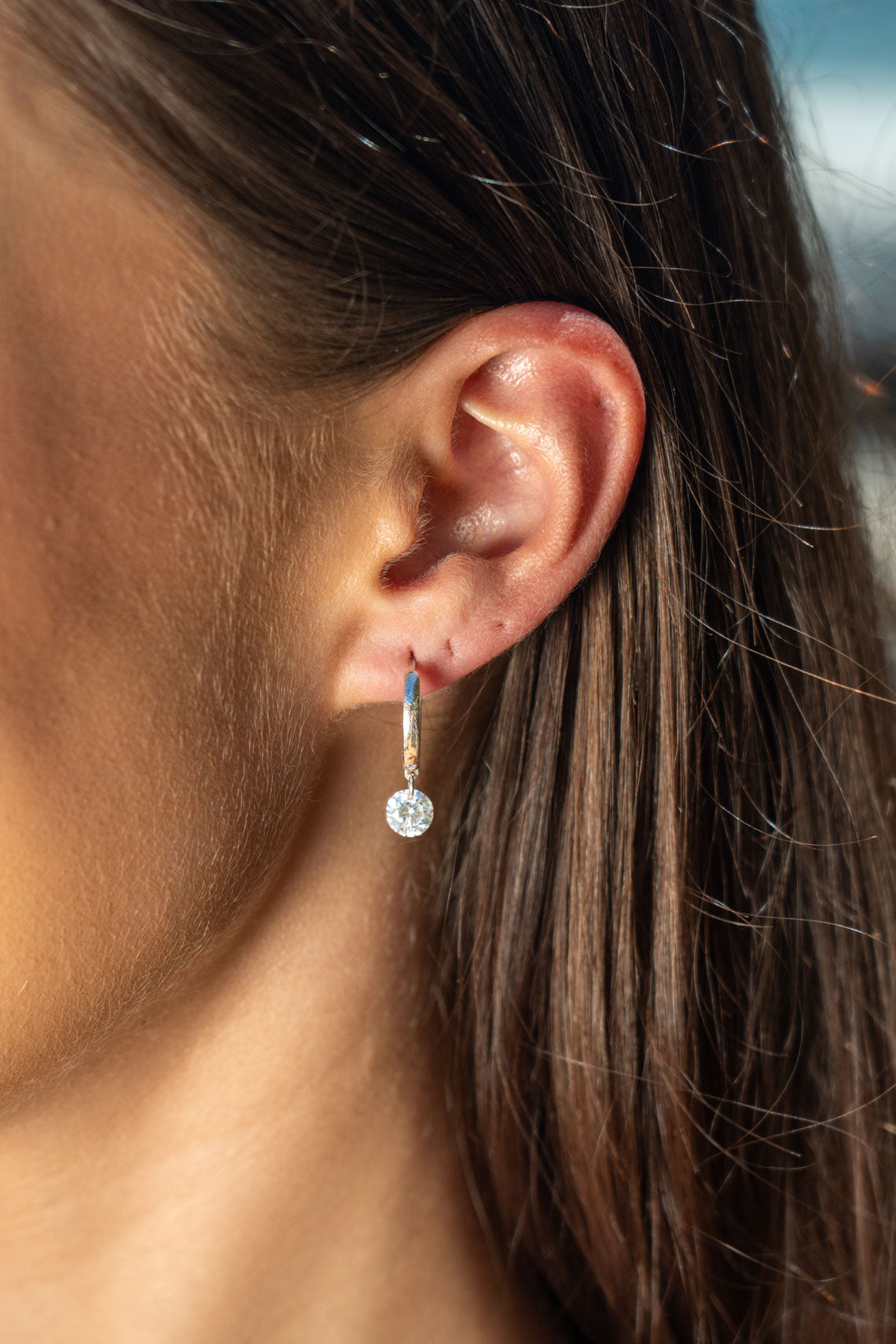 MIRAGE ALICE DROPLET EARRINGS SILVER-PEROZ Accessories