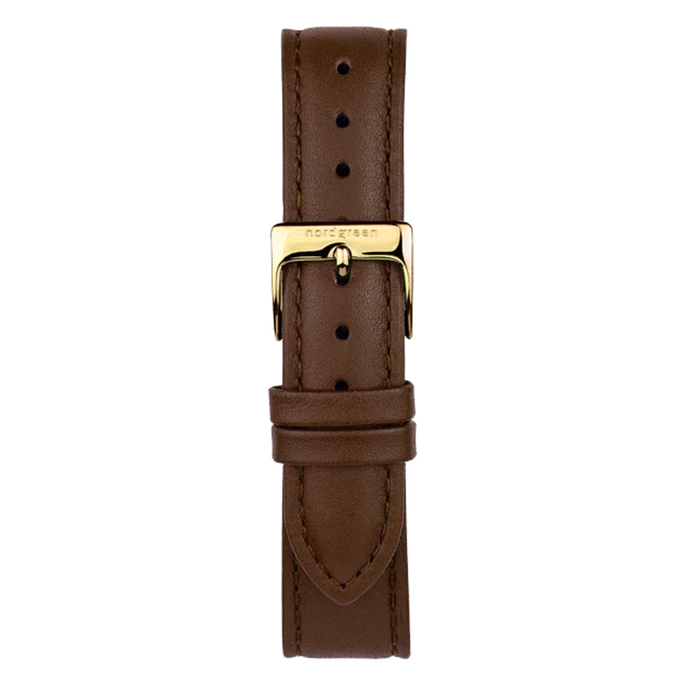 Nordgreen Native 28mm Brown Leather Strap Watch-PEROZ Accessories
