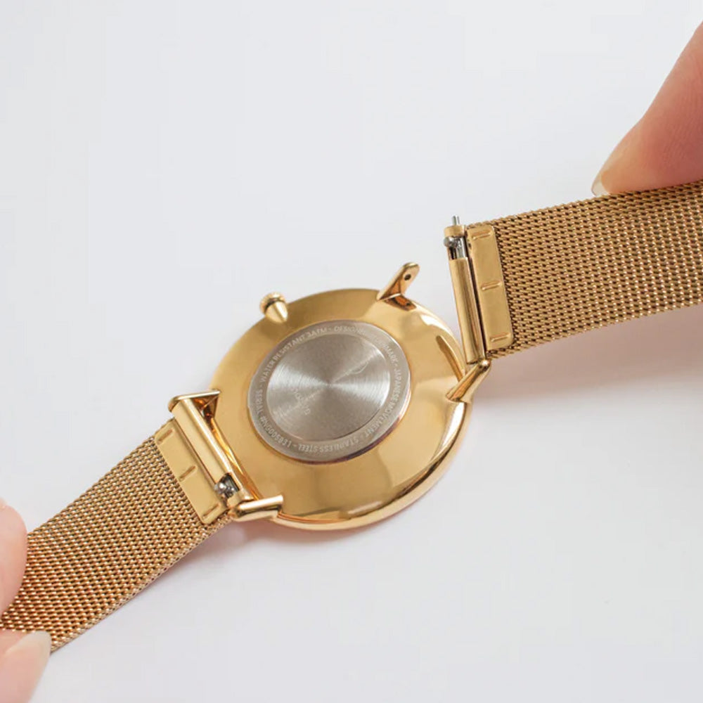 Nordgreen Native 36mm Gold Mesh Strap Watch-PEROZ Accessories