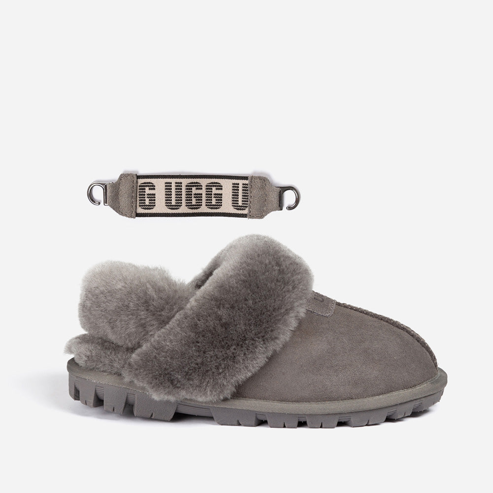 Ugg Coquette Slipper (Elastic Logo & Wool Strap) (Detachable Feature)-PEROZ Accessories