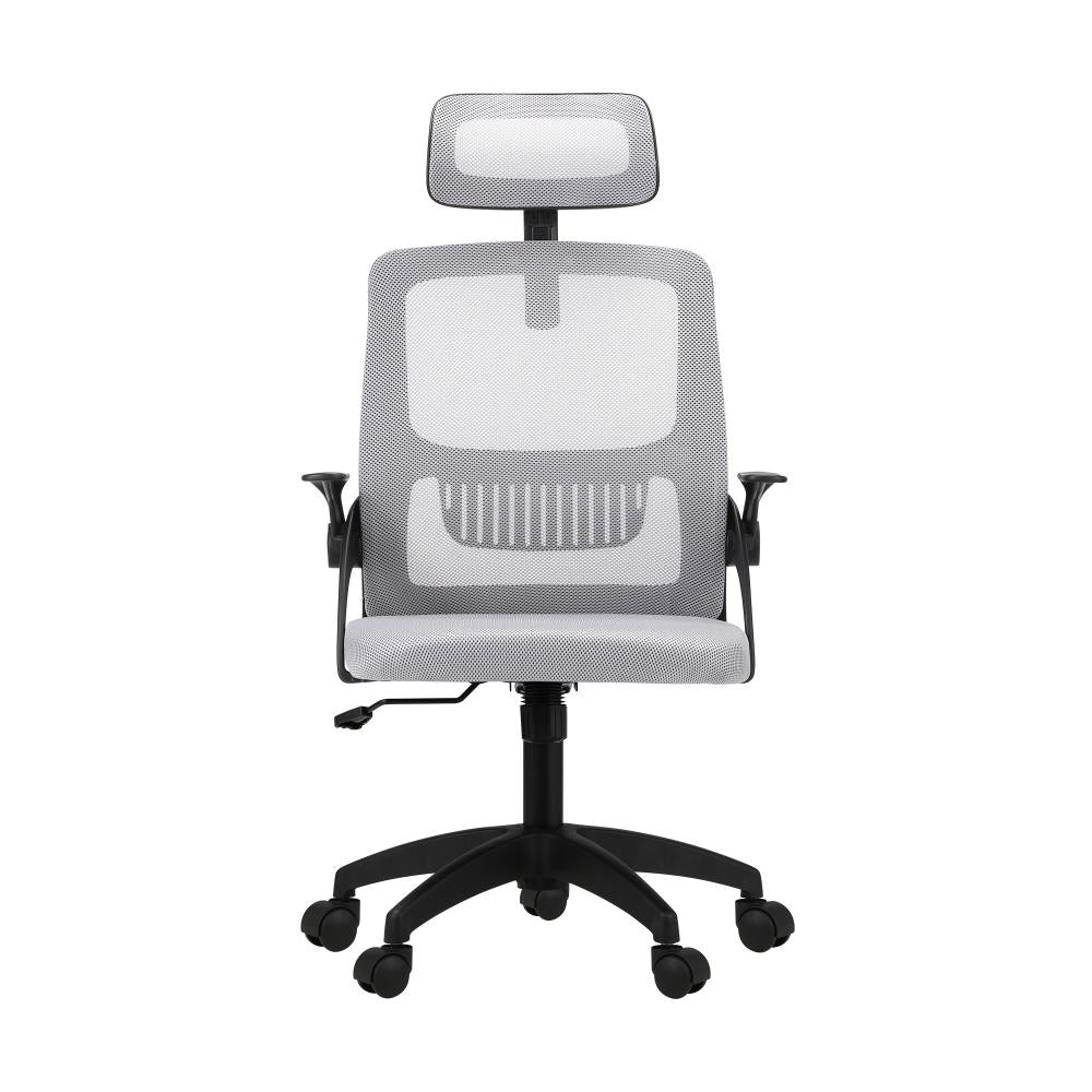 Oikiture Mesh Office Chair Executive Fabric Gaming Seat Racing Tilt Computer BKGY-Office Chair-PEROZ Accessories