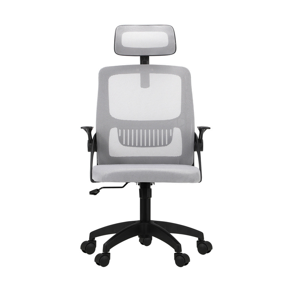 Oikiture Mesh Office Chair Executive Fabric Gaming Seat Racing Tilt Computer BKGY-Office Chair-PEROZ Accessories
