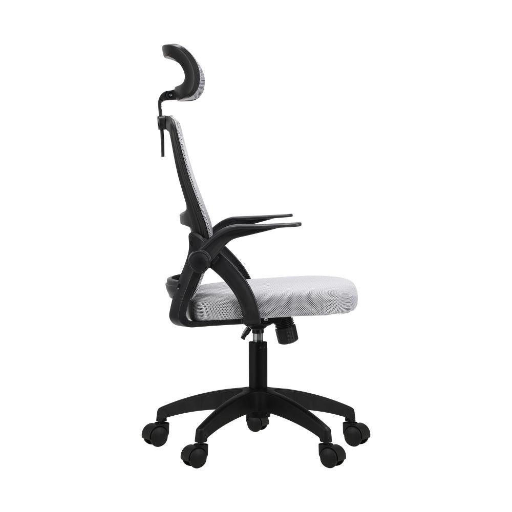 Oikiture Mesh Office Chair Executive Fabric Gaming Seat Racing Tilt Computer BKGY-Office Chair-PEROZ Accessories