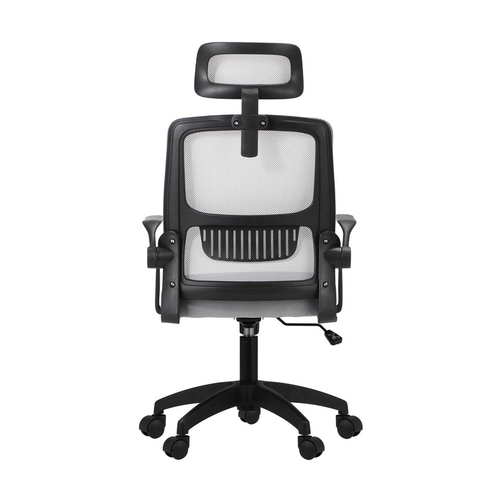 Oikiture Mesh Office Chair Executive Fabric Gaming Seat Racing Tilt Computer BKGY-Office Chair-PEROZ Accessories