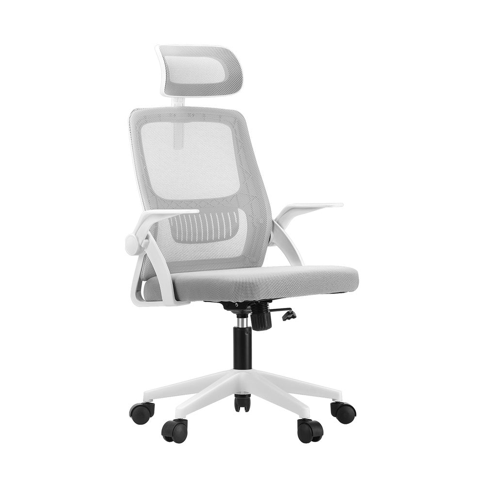 Oikiture Mesh Office Chair Executive Fabric Gaming Seat Racing Tilt Computer WH-Office Chair-PEROZ Accessories