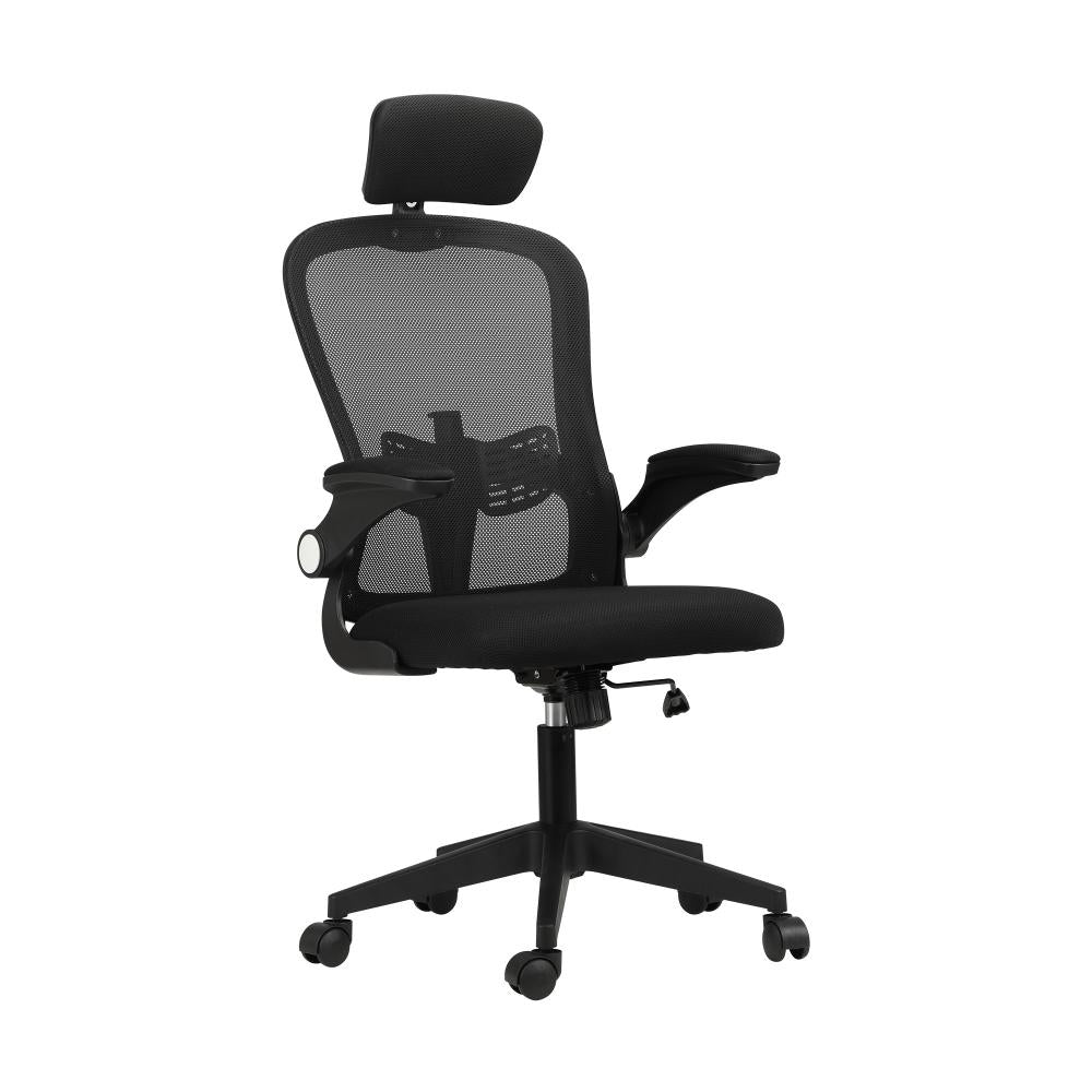 Oikiture Office Chair Home Computer Chairs Mesh Gaming Chair Padding Headrest and Armrest-Office Chairs-PEROZ Accessories
