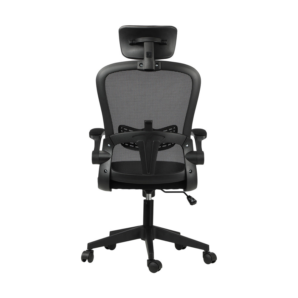 Oikiture Office Chair Home Computer Chairs Mesh Gaming Chair Padding Headrest and Armrest-Office Chairs-PEROZ Accessories