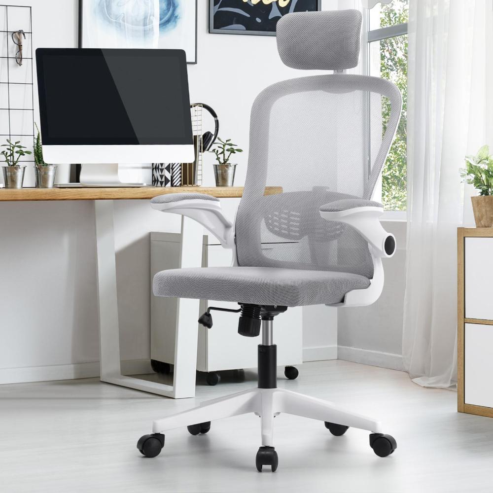 Oikiture Mesh Office Chair Executive Fabric Gaming Seat Racing Tilt Computer-Office Chairs-PEROZ Accessories