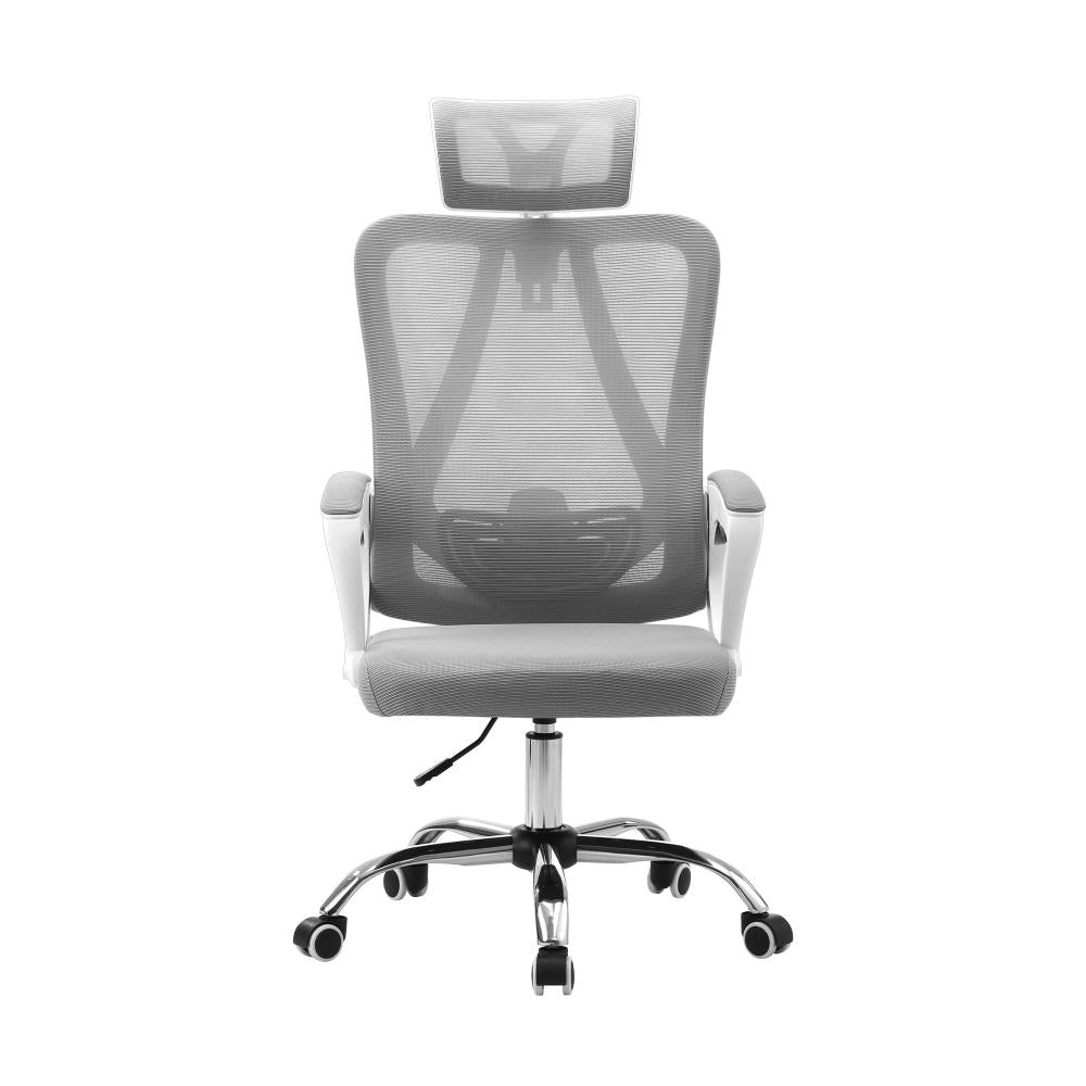Oikiture Ergonomic Office Chair Lumbar Support White-Office Chairs-PEROZ Accessories