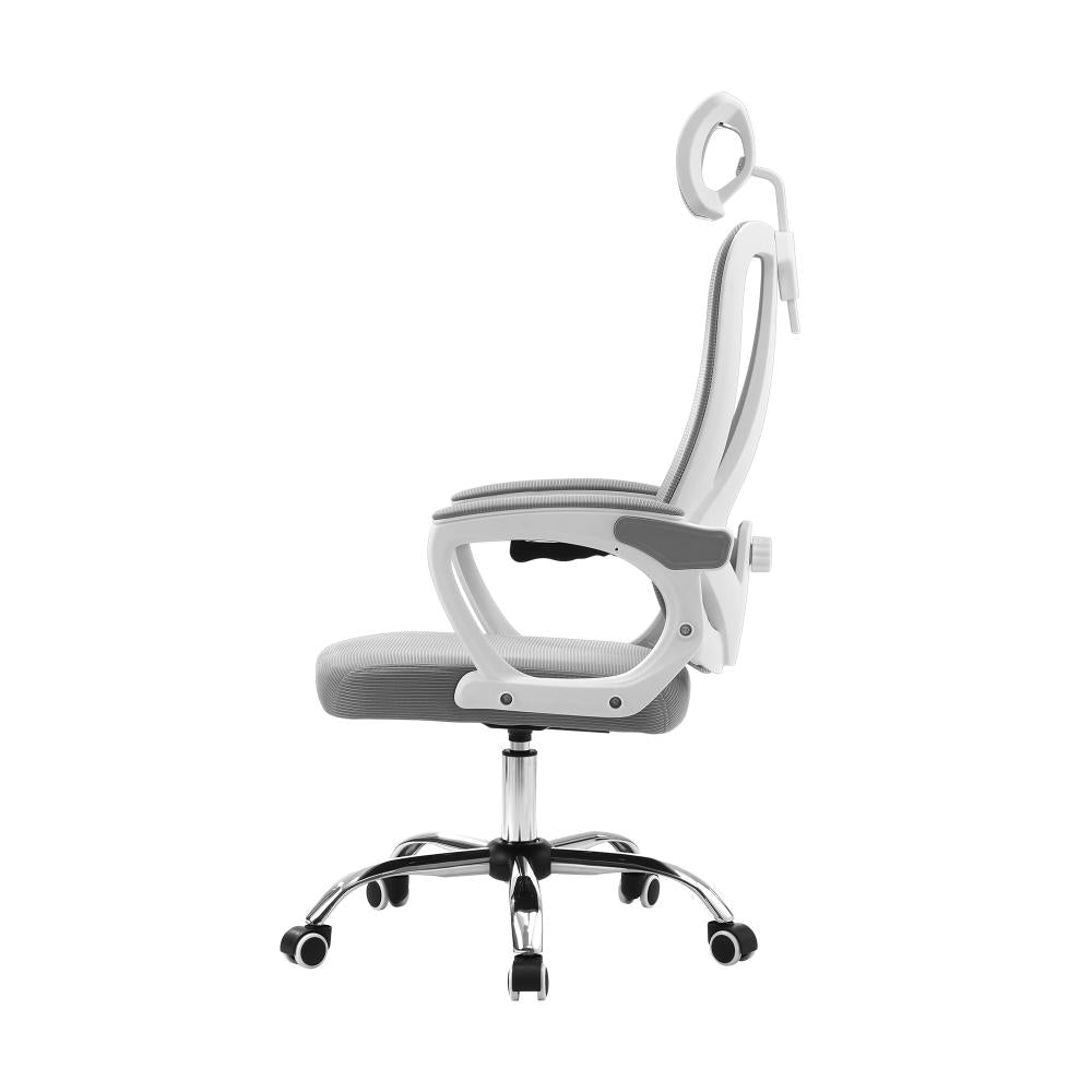 Oikiture Ergonomic Office Chair Lumbar Support White-Office Chairs-PEROZ Accessories