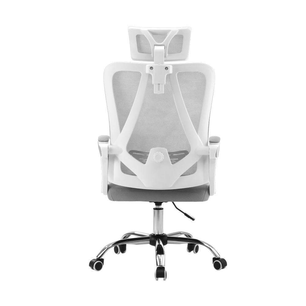 Oikiture Ergonomic Office Chair Lumbar Support White-Office Chairs-PEROZ Accessories