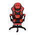 Oikiture Racing Gaming Chair 7 RGB LED 8 Points Massage Black&Red-Racing Gaming Chairs-PEROZ Accessories